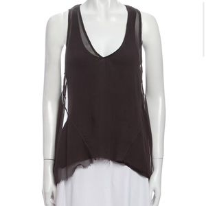 ALC Silk V-Neck Tank XS